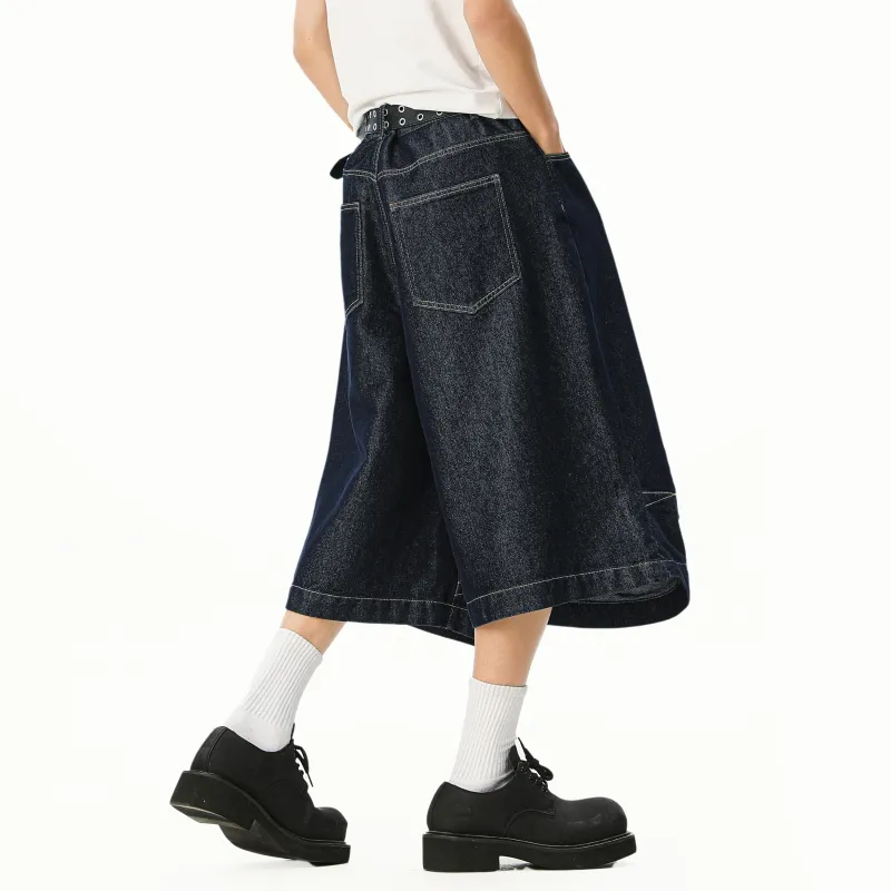 MARK WAFFLE Denim Shorts Unisex-8