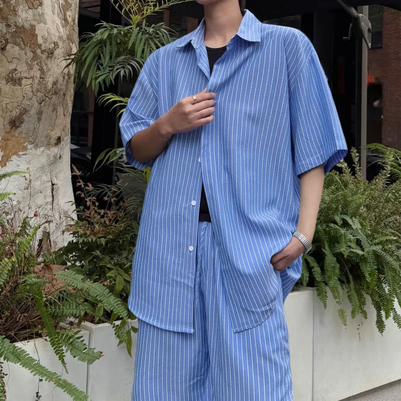 MARK WAFFLE Shirt Matching Set Unisex-11