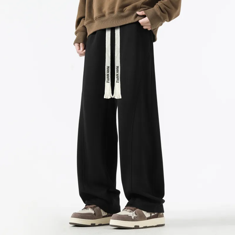 MARK WAFFLE Knitted Sweatpants Unisex-8