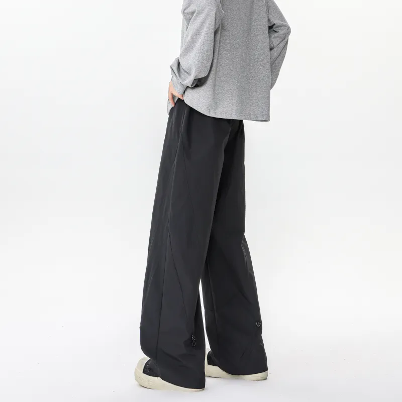 MARK WAFFLE Knitted Sports Pants Unisex Black-2