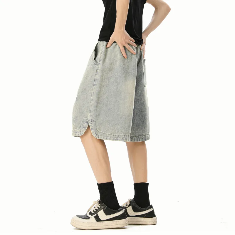 MARK WAFFLE Denim Shorts Unisex-13