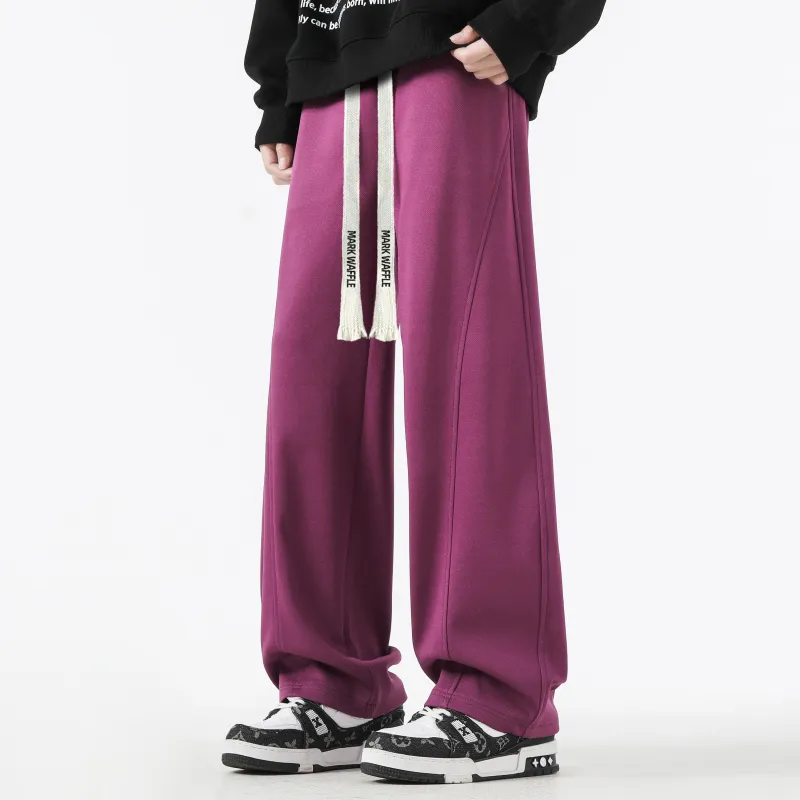 MARK WAFFLE Knitted Sweatpants Unisex-20