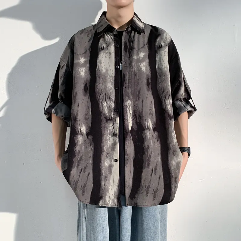 MARK WAFFLE Shirts Unisex Gray-5