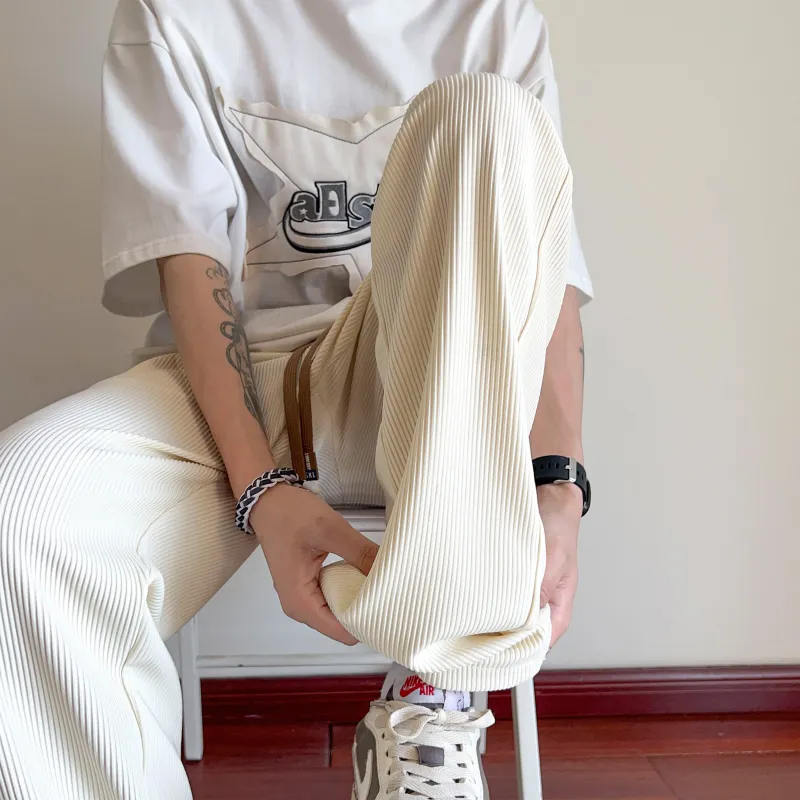 MARK WAFFLE Knitted Sweatpants Unisex-2