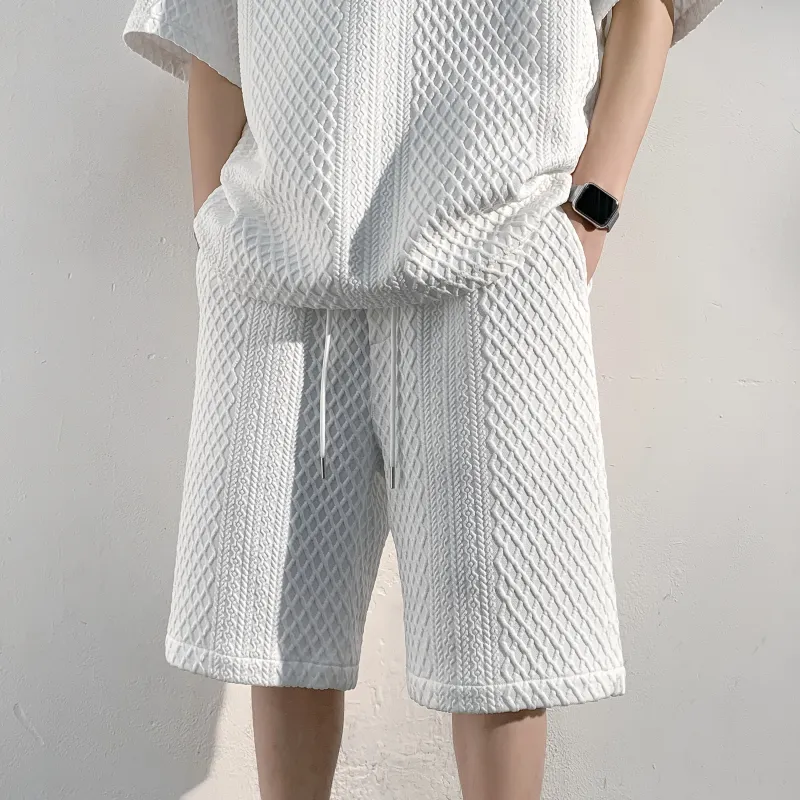 MARK WAFFLE Shirt Matching Set Unisex-2