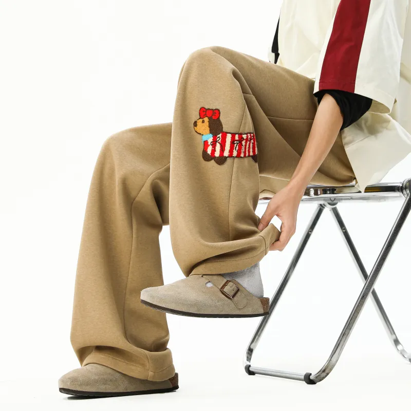 MARK WAFFLE Knitted Sweatpants Unisex-5