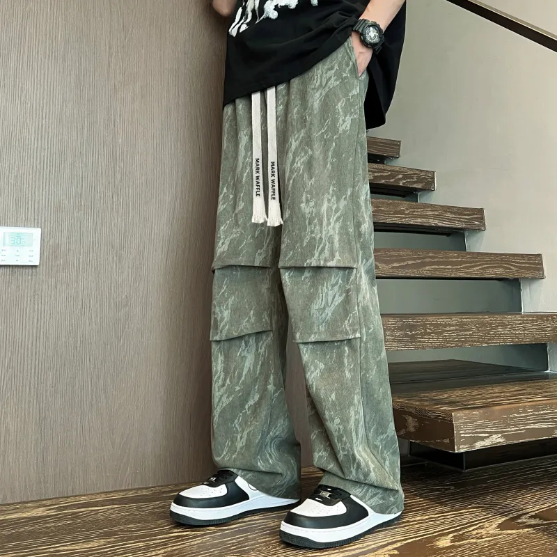 MARK WAFFLE Casual Pants Unisex-2