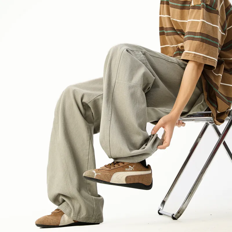 MARK WAFFLE Casual Pants Unisex-16