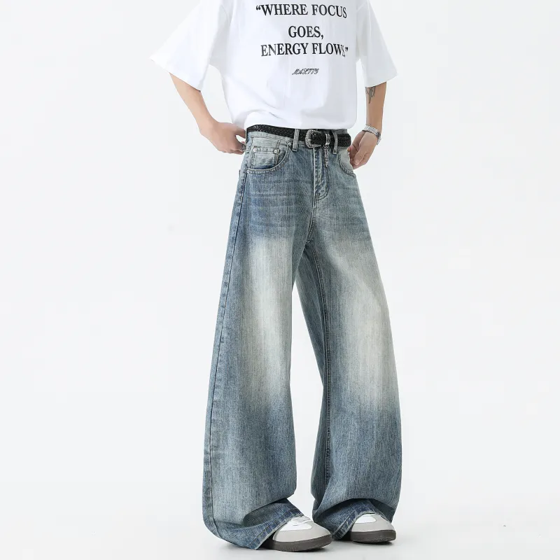 MARK WAFFLE Jeans Unisex Blue-4