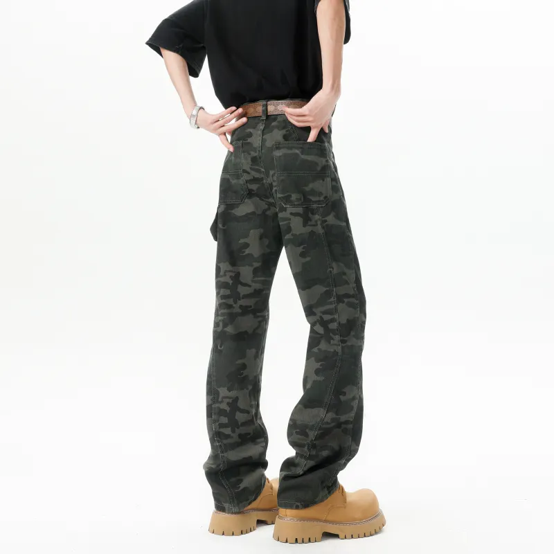 MARK WAFFLE Jeans Unisex Camouflage-4