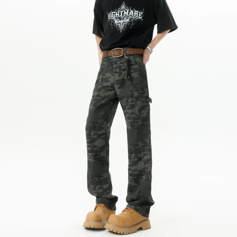 MARK WAFFLE Jeans Unisex Camouflage-2
