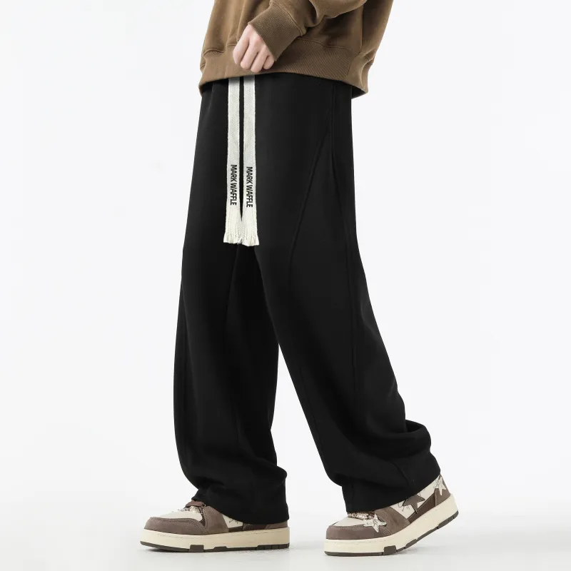 MARK WAFFLE Knitted Sweatpants Unisex-9