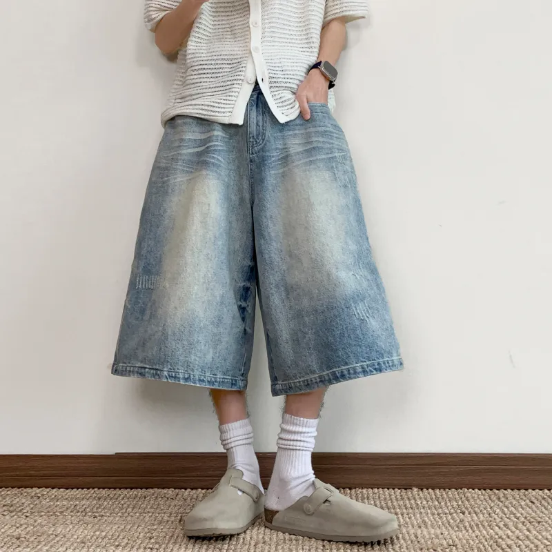 MARK WAFFLE Denim Shorts Unisex-10