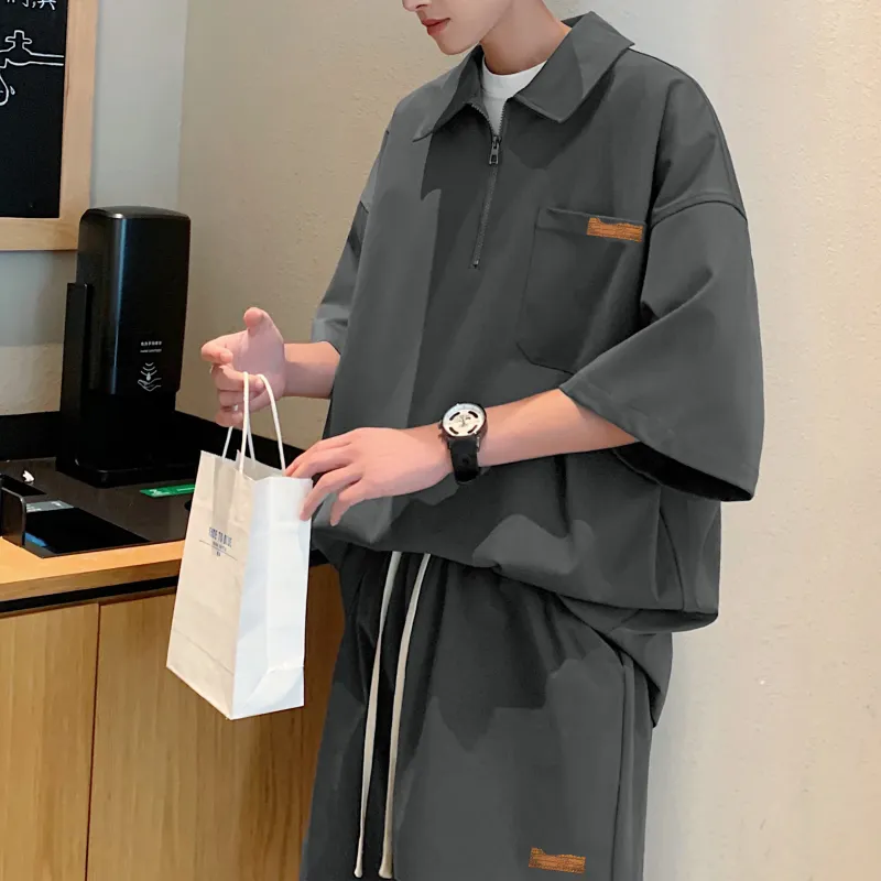 MARK WAFFLE Shirt Matching Set Unisex-5