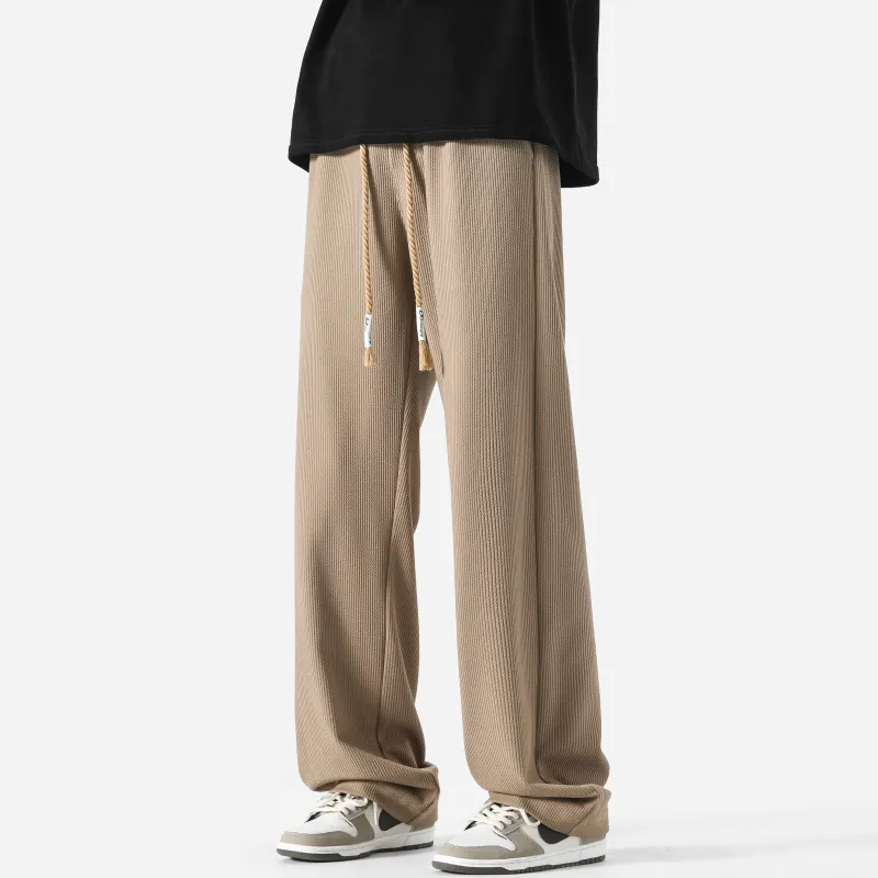 MARK WAFFLE Knitted Sweatpants Unisex-1