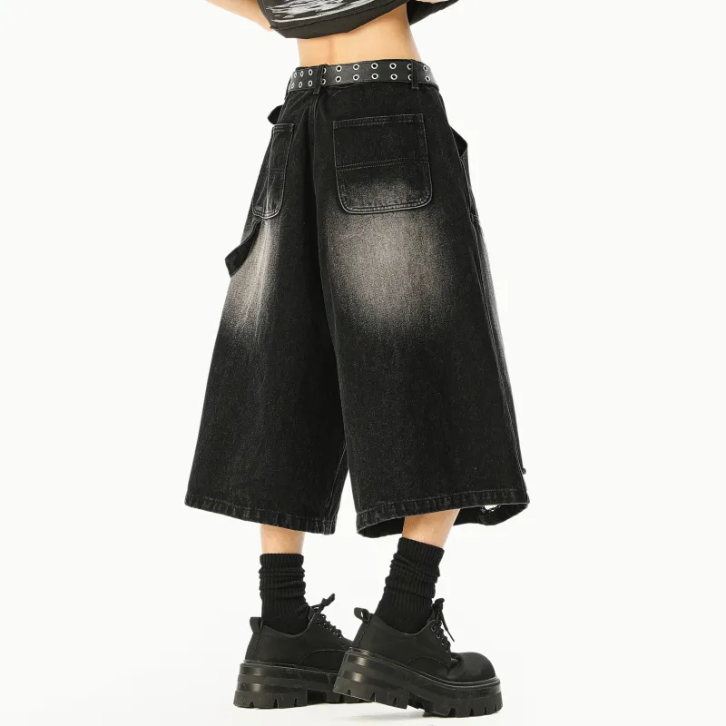 MARK WAFFLE Denim Shorts Unisex-13