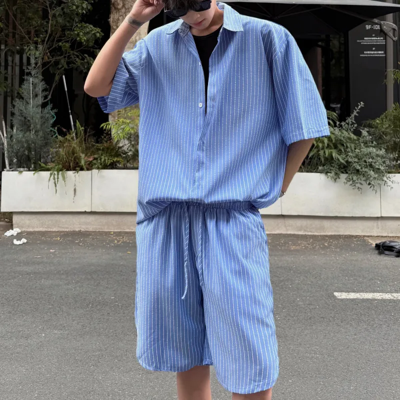 MARK WAFFLE Shirt Matching Set Unisex-12
