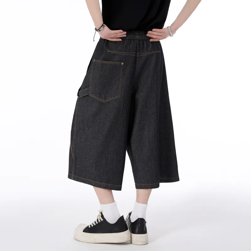 MARK WAFFLE Denim Shorts Unisex-1