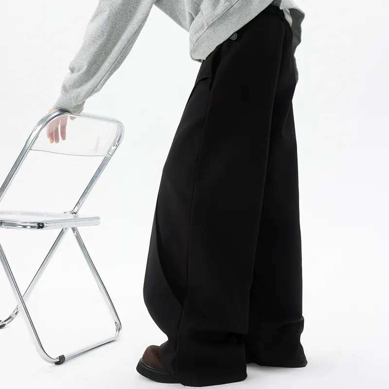 MARK WAFFLE Knitted Sweatpants Unisex Black-3