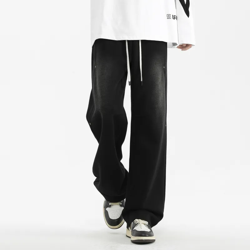MARK WAFFLE Knitted Sweatpants Unisex-11