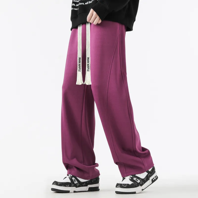 MARK WAFFLE Knitted Sweatpants Unisex-21