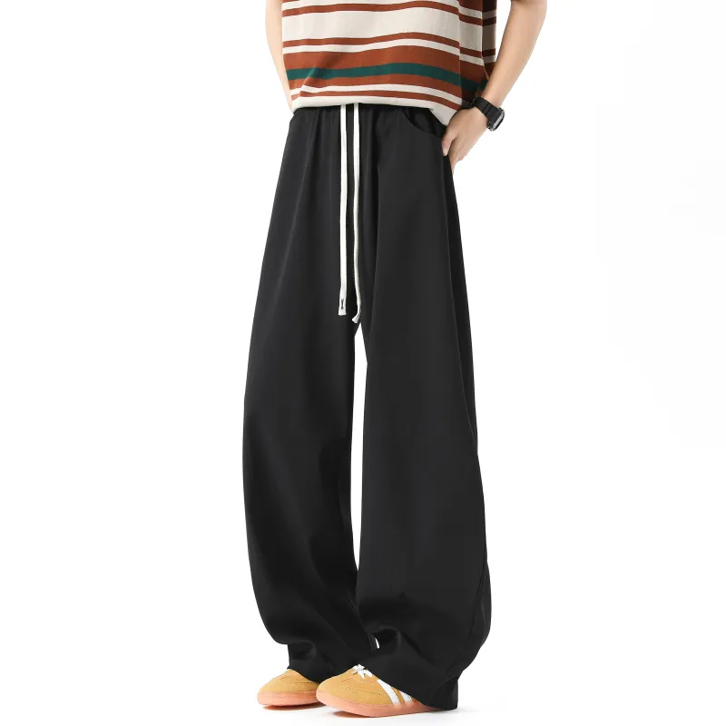 MARK WAFFLE Knitted Sweatpants Unisex Black-4