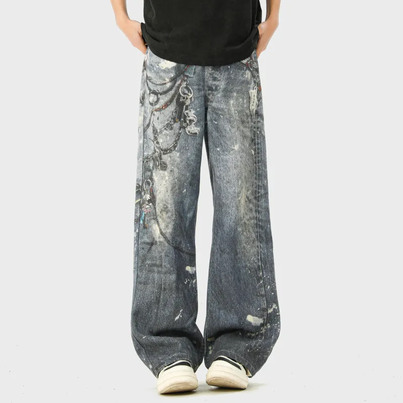 MARK WAFFLE Jeans Unisex Blue-2