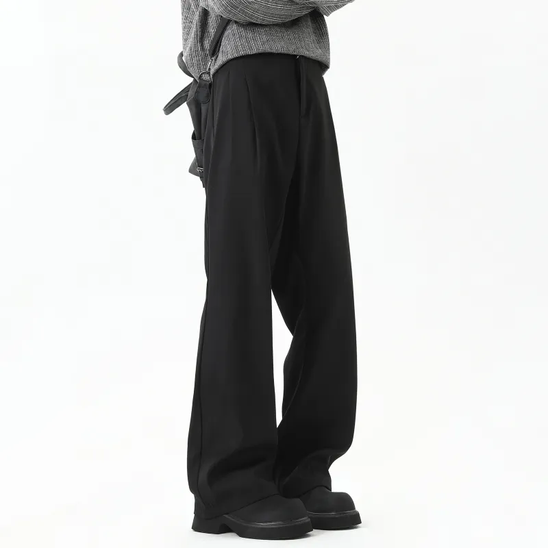 MARK WAFFLE Suit Trouser Unisex Black-2