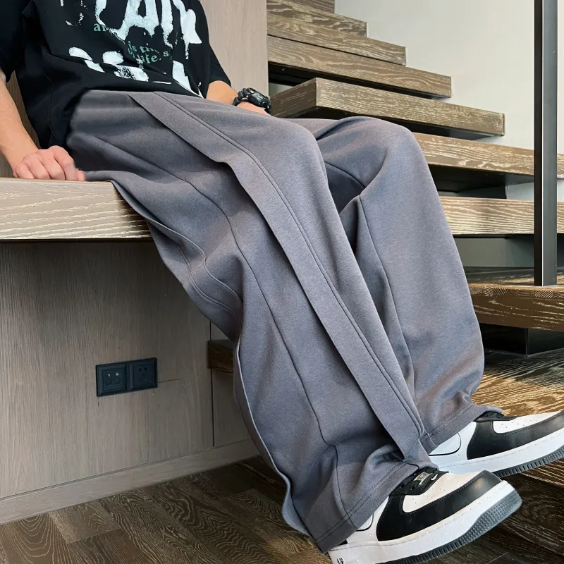 MARK WAFFLE Knitted Sweatpants Unisex-3