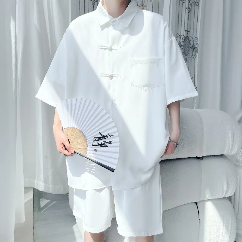 MARK WAFFLE Shirt Matching Set Unisex-1