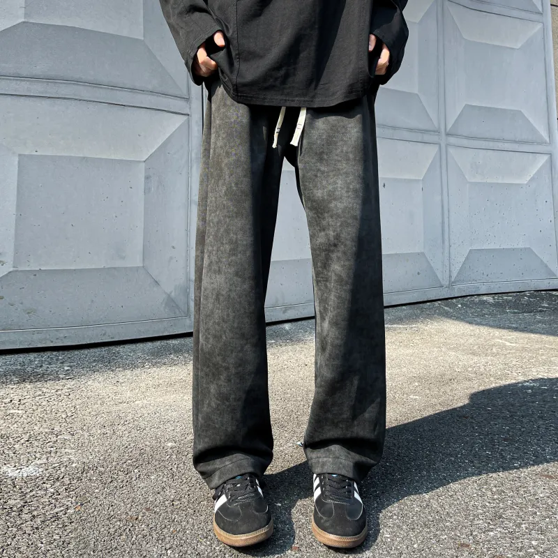 MARK WAFFLE Knitted Sports Pants Unisex-1