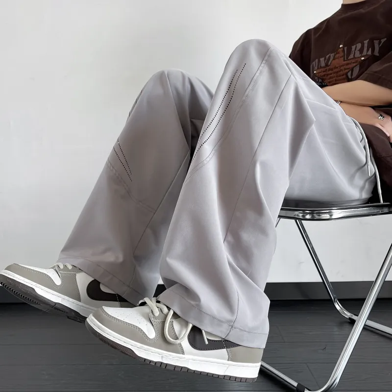 MARK WAFFLE Knitted Sweatpants Unisex-23