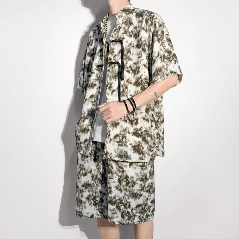 MARK WAFFLE Shirt Matching Set Unisex-1