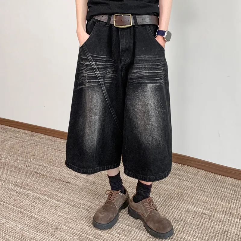 MARK WAFFLE Denim Shorts Unisex-9
