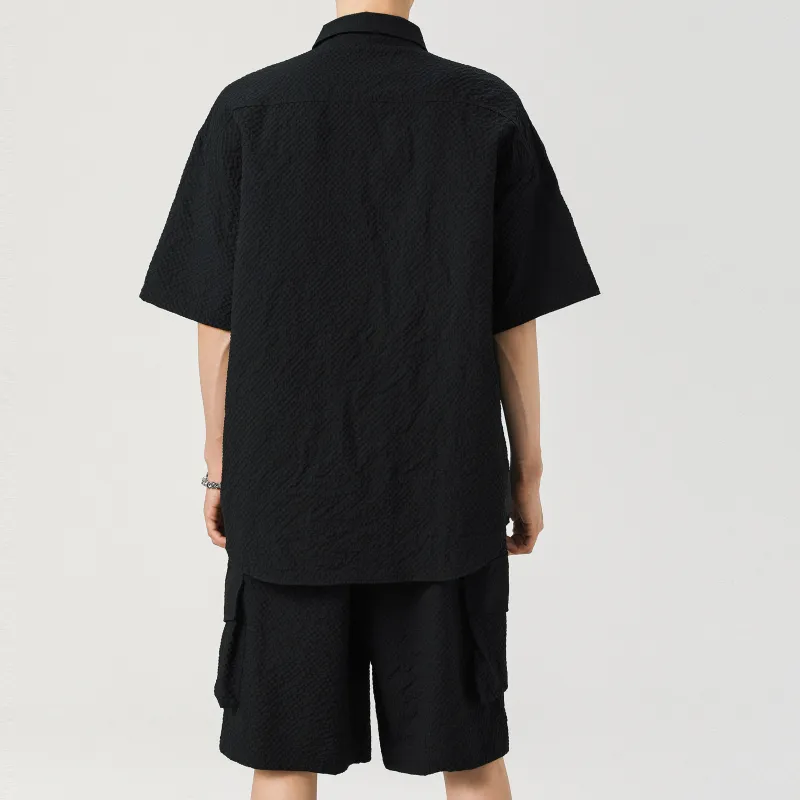 MARK WAFFLE Shirt Matching Set Unisex-14