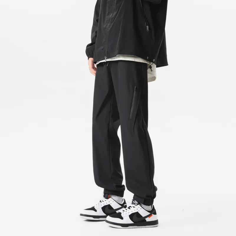 MARK WAFFLE Knitted Sports Pants Unisex Black-2