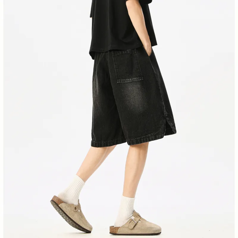 MARK WAFFLE Denim Shorts Unisex-8