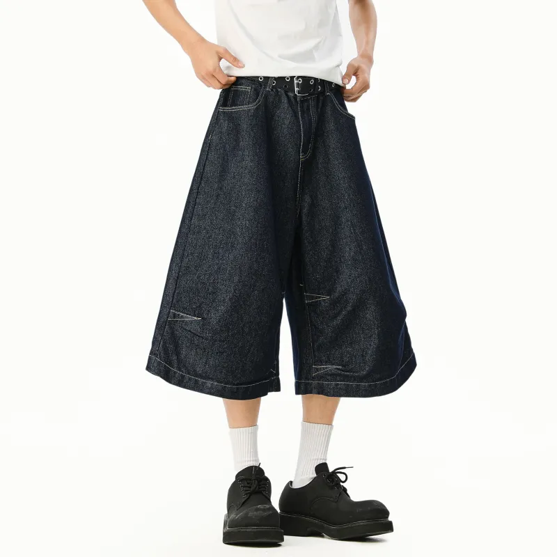 MARK WAFFLE Denim Shorts Unisex-7