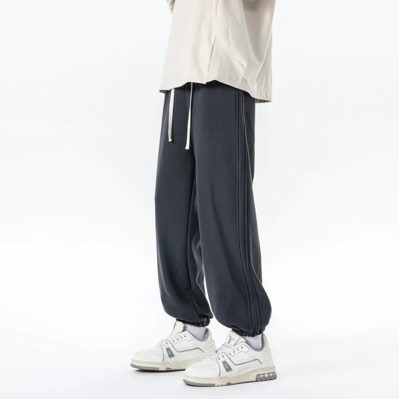 MARK WAFFLE Knitted Sports Pants Unisex-14