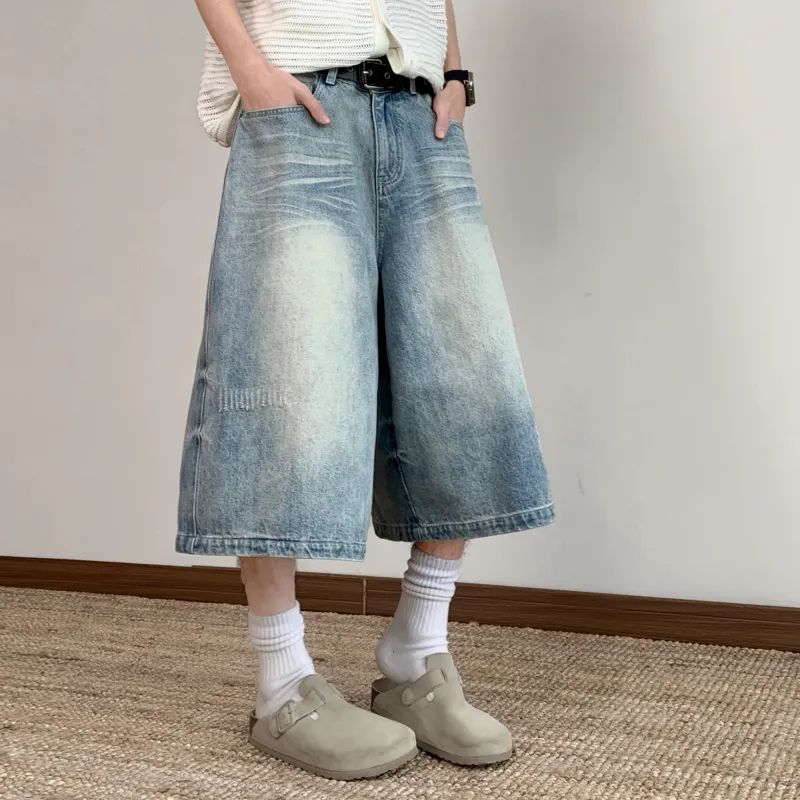 MARK WAFFLE Denim Shorts Unisex-8