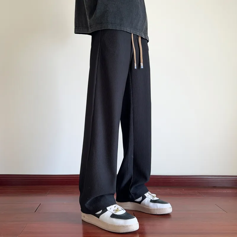 MARK WAFFLE Knitted Sweatpants Unisex-14