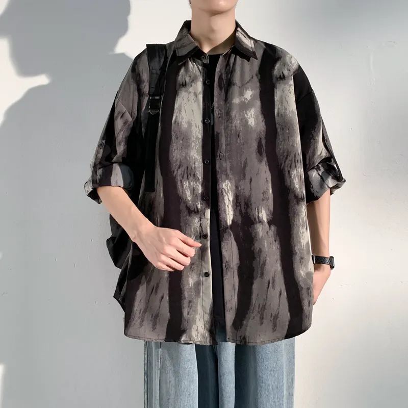 MARK WAFFLE Shirts Unisex Gray-3