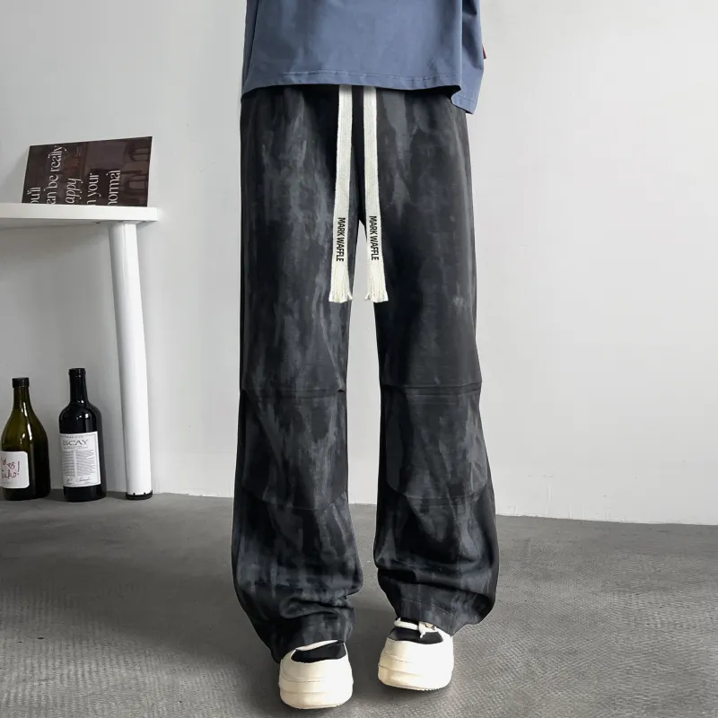 MARK WAFFLE Knitted Sweatpants Unisex-1