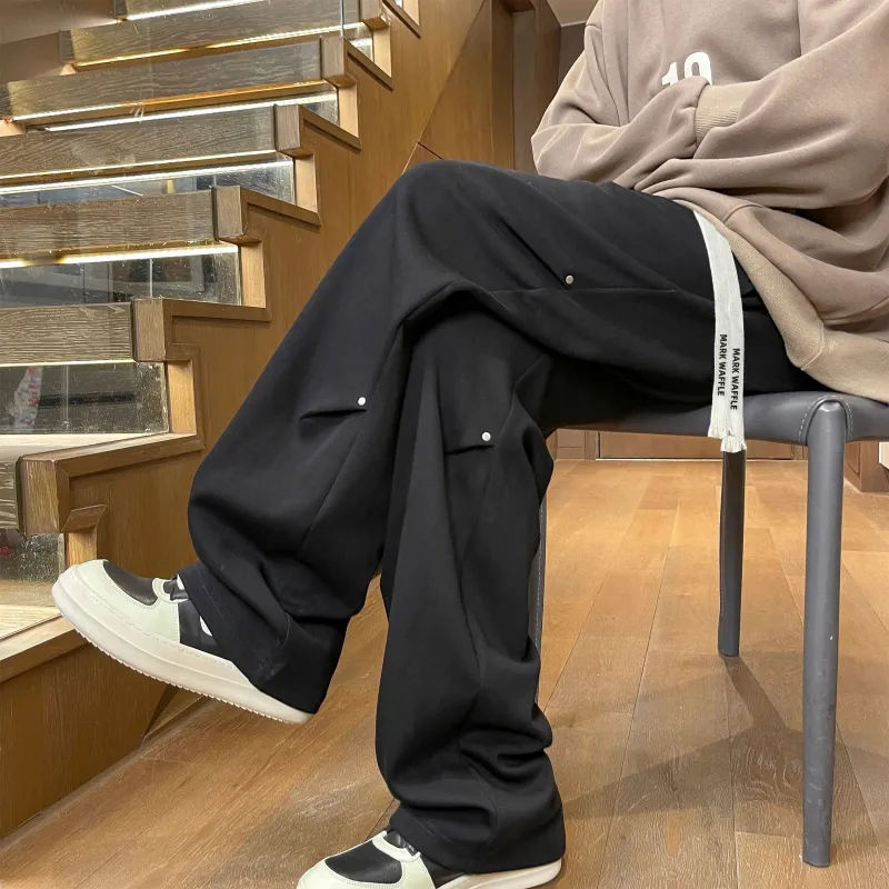 MARK WAFFLE Casual Pants Unisex-3