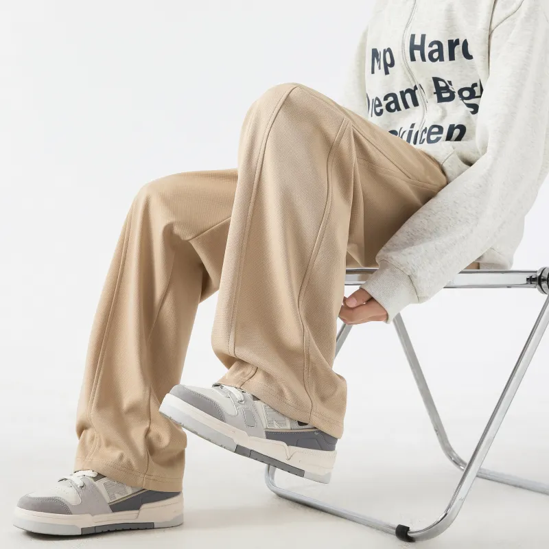 MARK WAFFLE Knitted Sweatpants Unisex-17