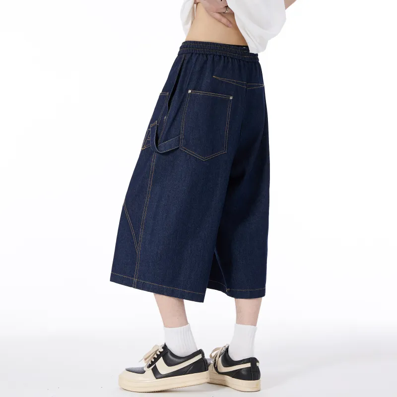 MARK WAFFLE Denim Shorts Unisex-9