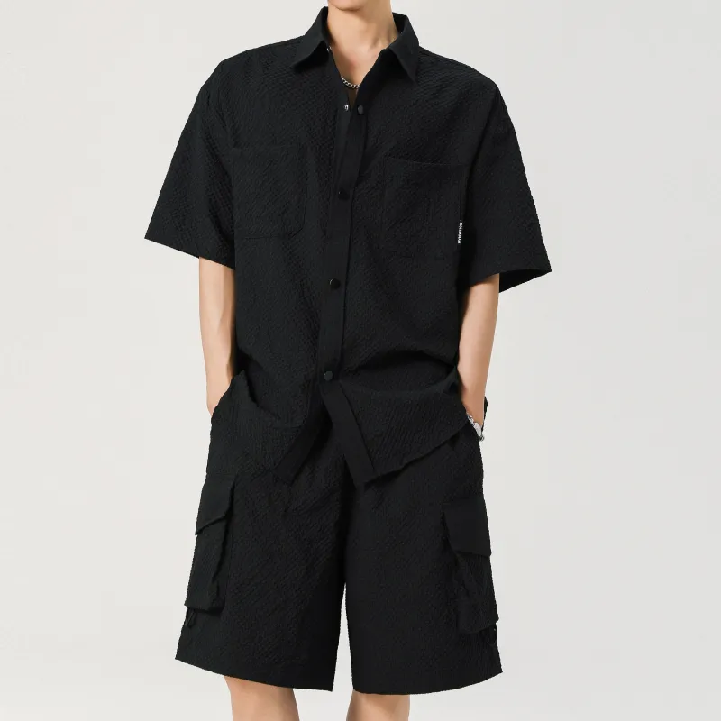 MARK WAFFLE Shirt Matching Set Unisex-16