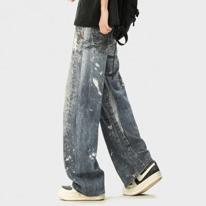 MARK WAFFLE Jeans Unisex Blue-1