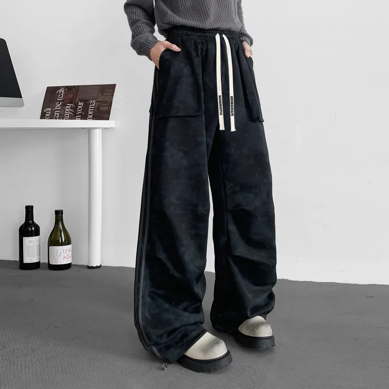 MARK WAFFLE Knitted Sweatpants Unisex-17