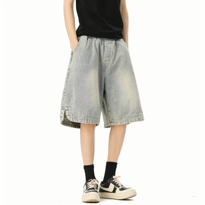 MARK WAFFLE Denim Shorts Unisex-12